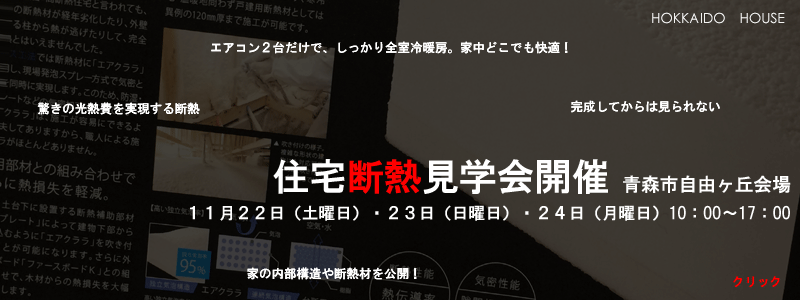 青森市で構造見学会を開催します。